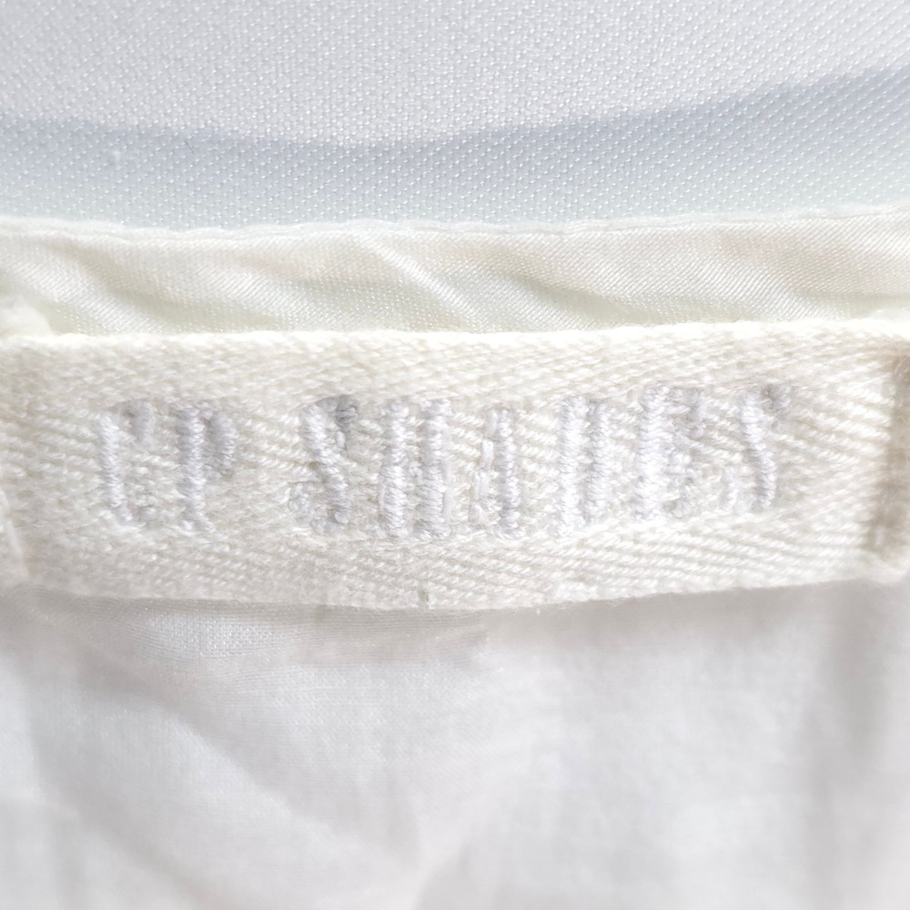 CP Shades Off White Dress Women S Cotton Silk Tie Waist Quiet Luxury Feminine - Picture 10 of 14